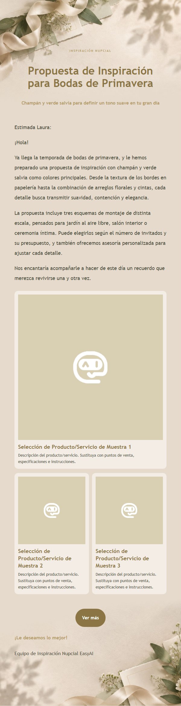 Champán y Salvia: Inspiración Nupcial