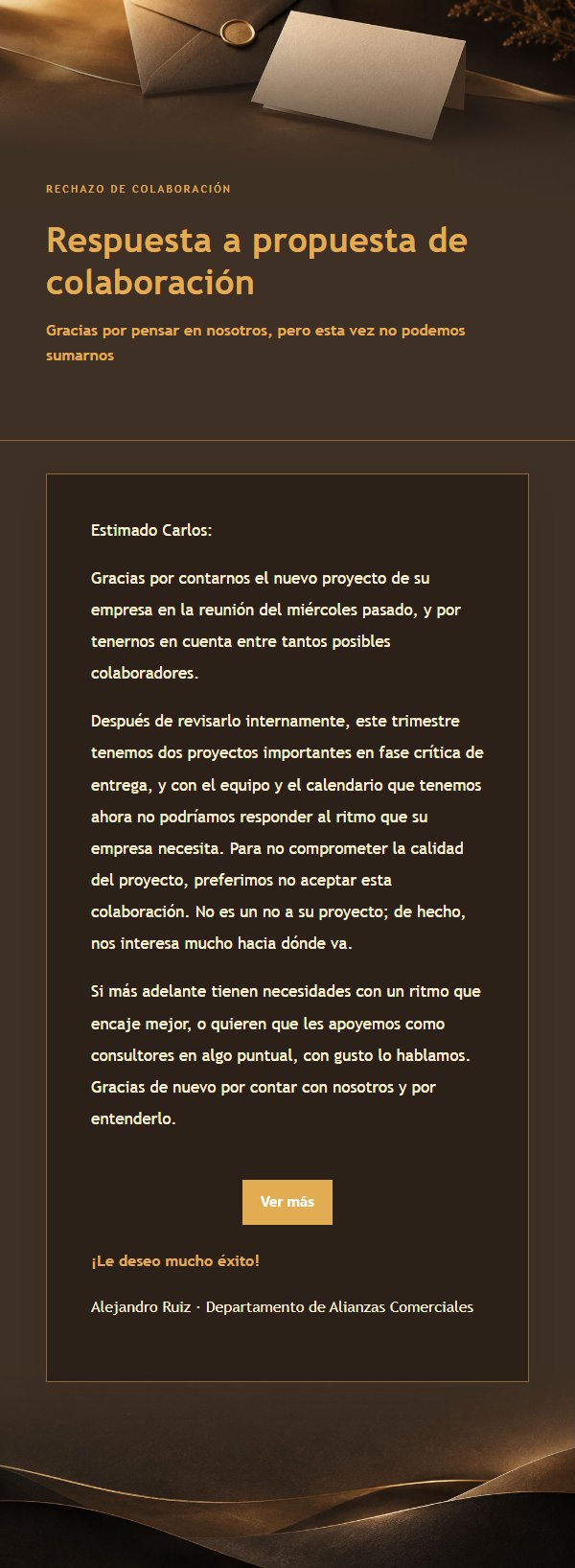 Ámbar Carbón · Rechazo Cortés