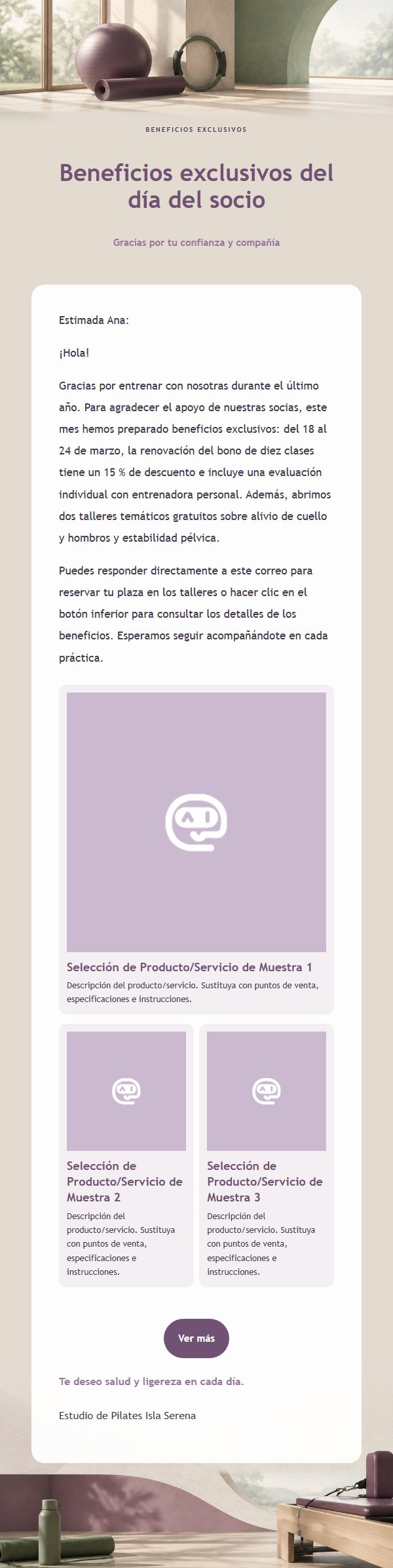 Campaña de Pilates Ciruela y Salvia 2