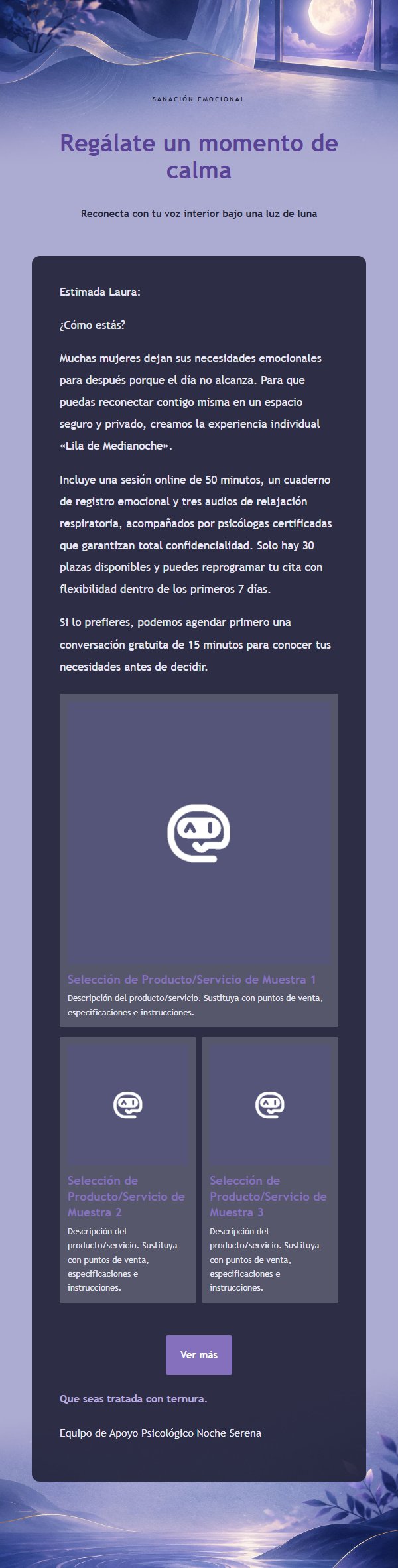 Lila de Medianoche · Bienestar Emocional