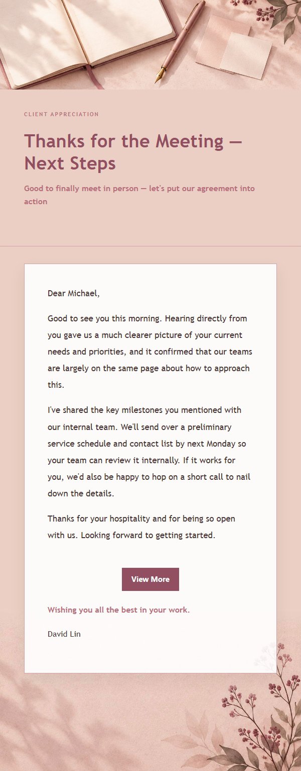 Rose Editorial Post-Meeting Thank-You 2