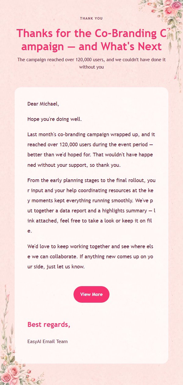 Pink Rose Floral Greeting Letter 2