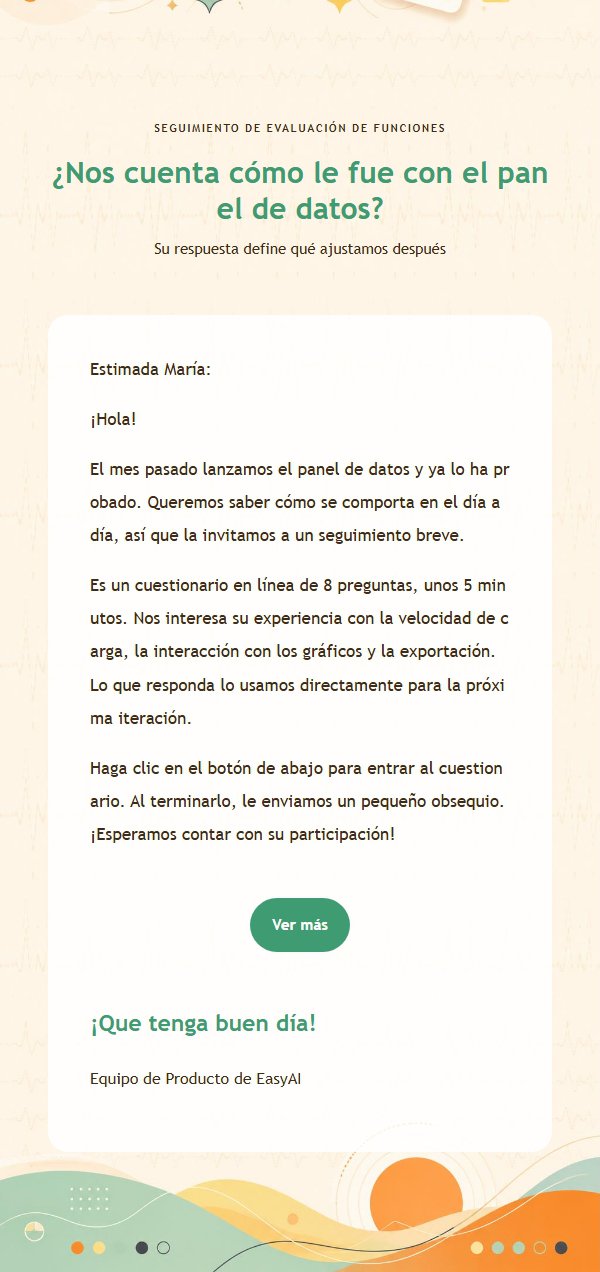 Invitación a Encuesta de Producto Pulso Naranja 2