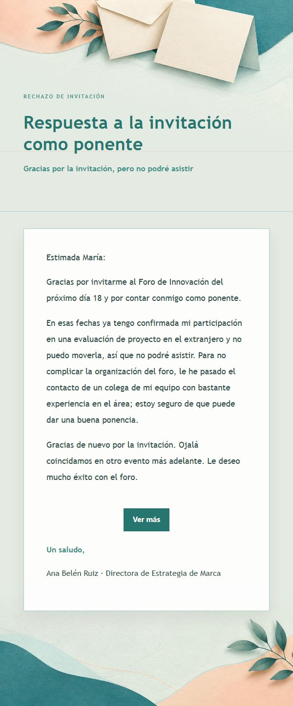 Melocotón y Verde Menta · Rechazo Cortés 2