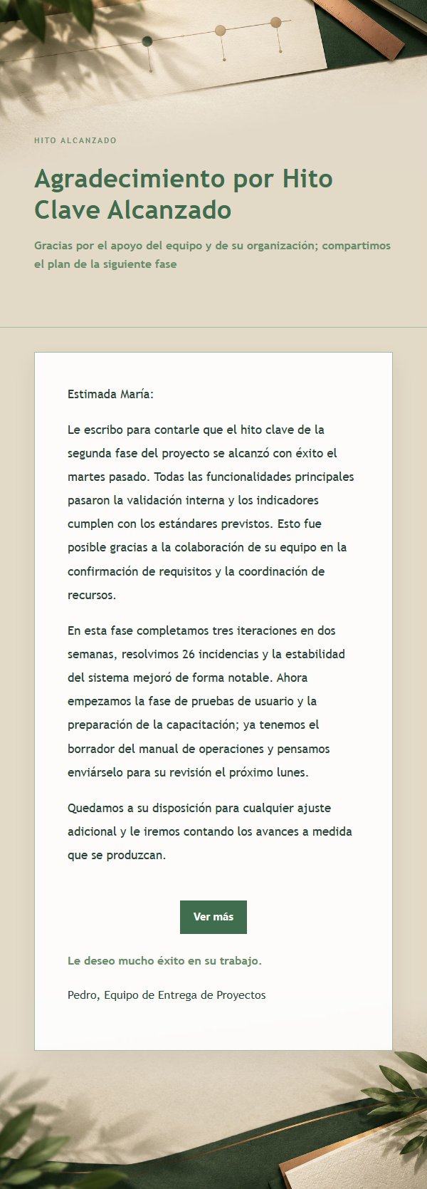 Informe de Avance de Proyecto en Cobre y Bosque 2