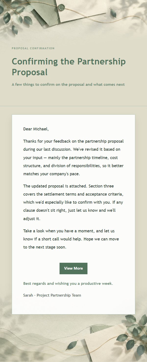 Sage & Ivory Partnership Follow-Up Email 2