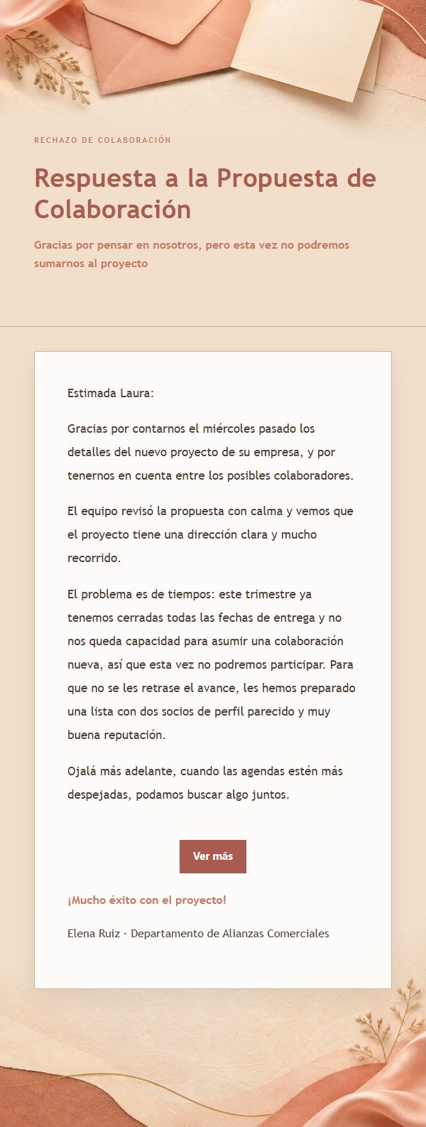 Coral Champagne · Rechazo Cortés