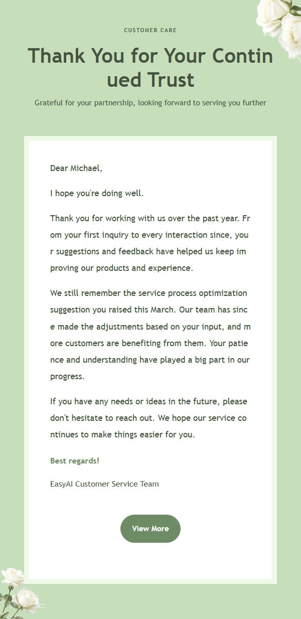 White Rose Friendship Thank-You Letter 2