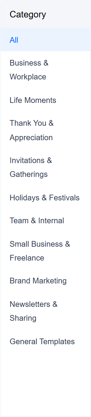 Category list