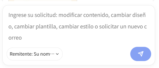 Cuadro de texto tras generar