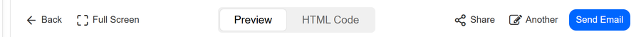 Email action bar