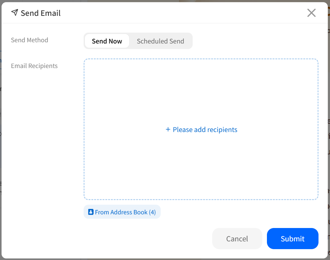 Send Email window