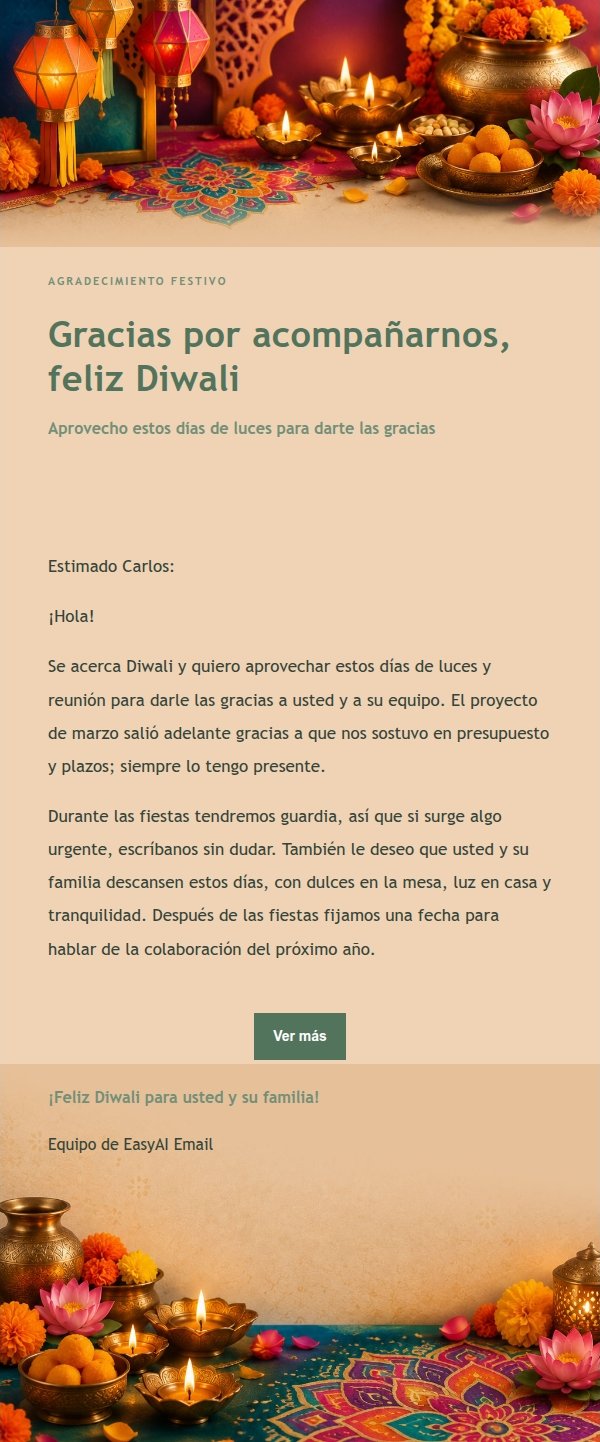 Saludo de Diwali Jardín Verde 2