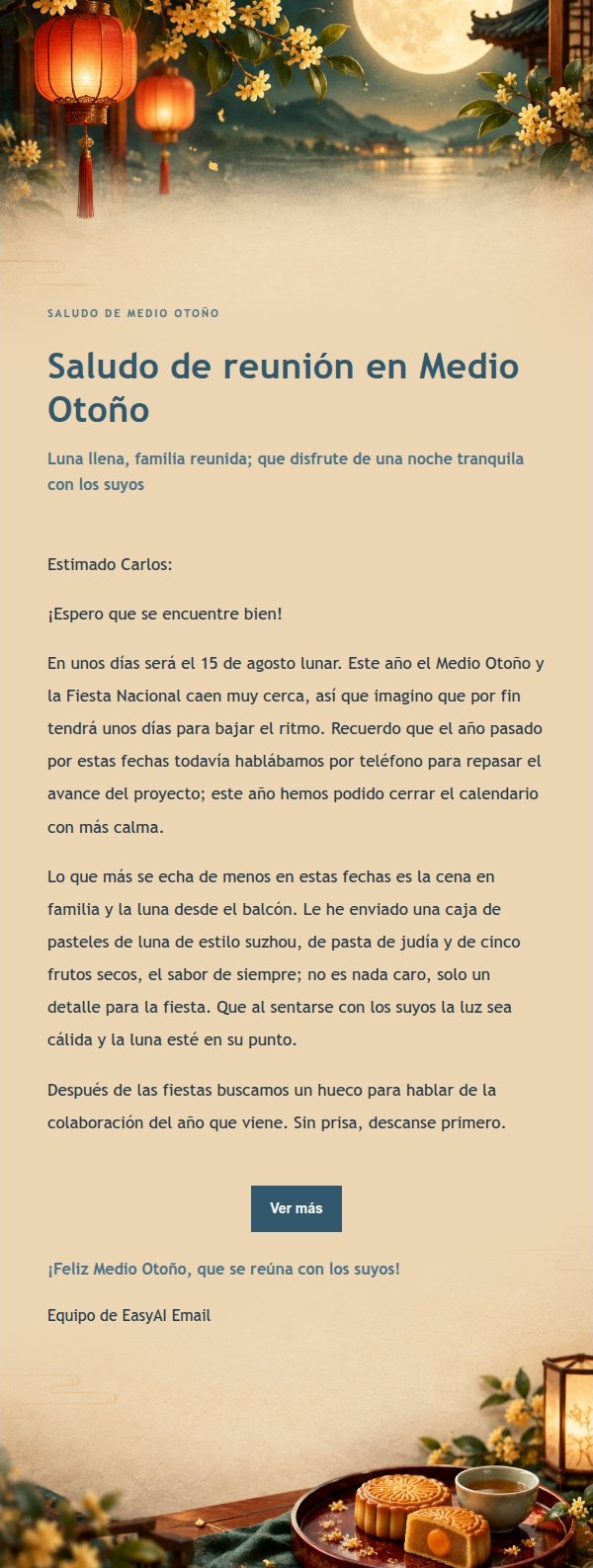 Elegante Bendición de Medio Otoño