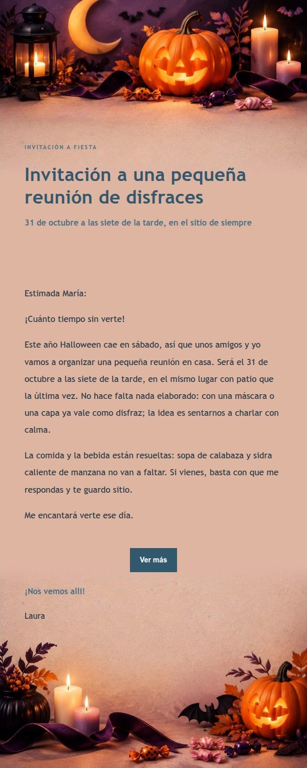 Elegante Felicitación de Halloween 2