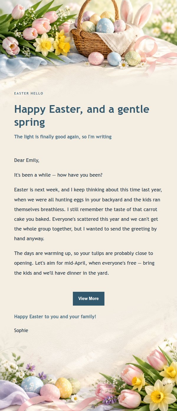 Ink & Elegance Easter Greeting