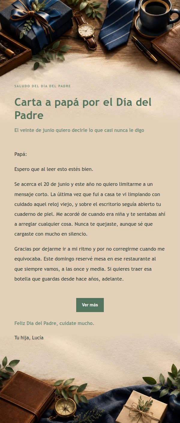 Jardín Verde Feliz Día del Padre