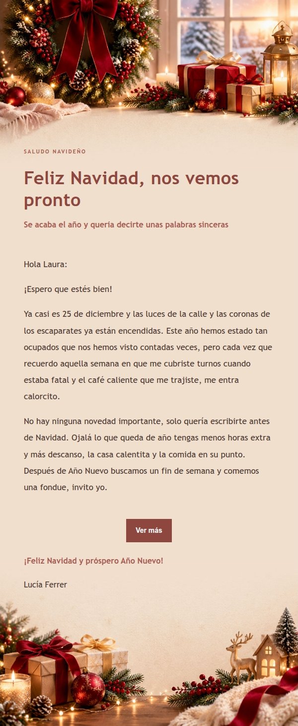 Carta Navideña Editorial