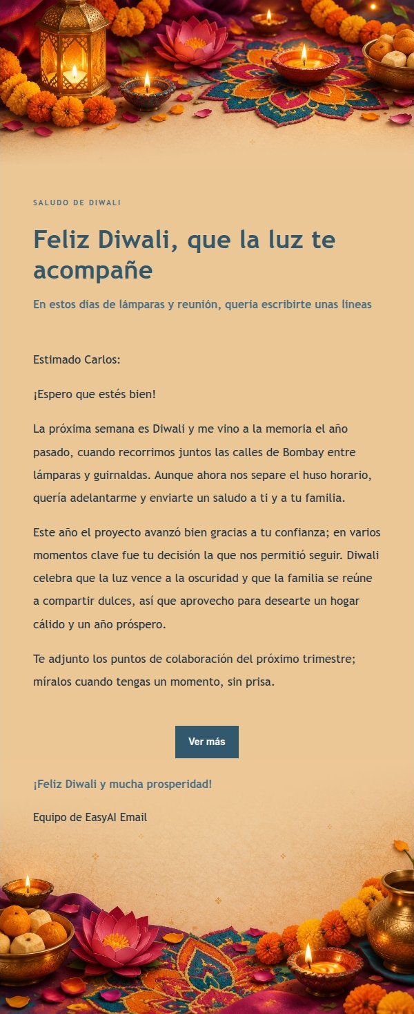 Elegante Bendición de Diwali