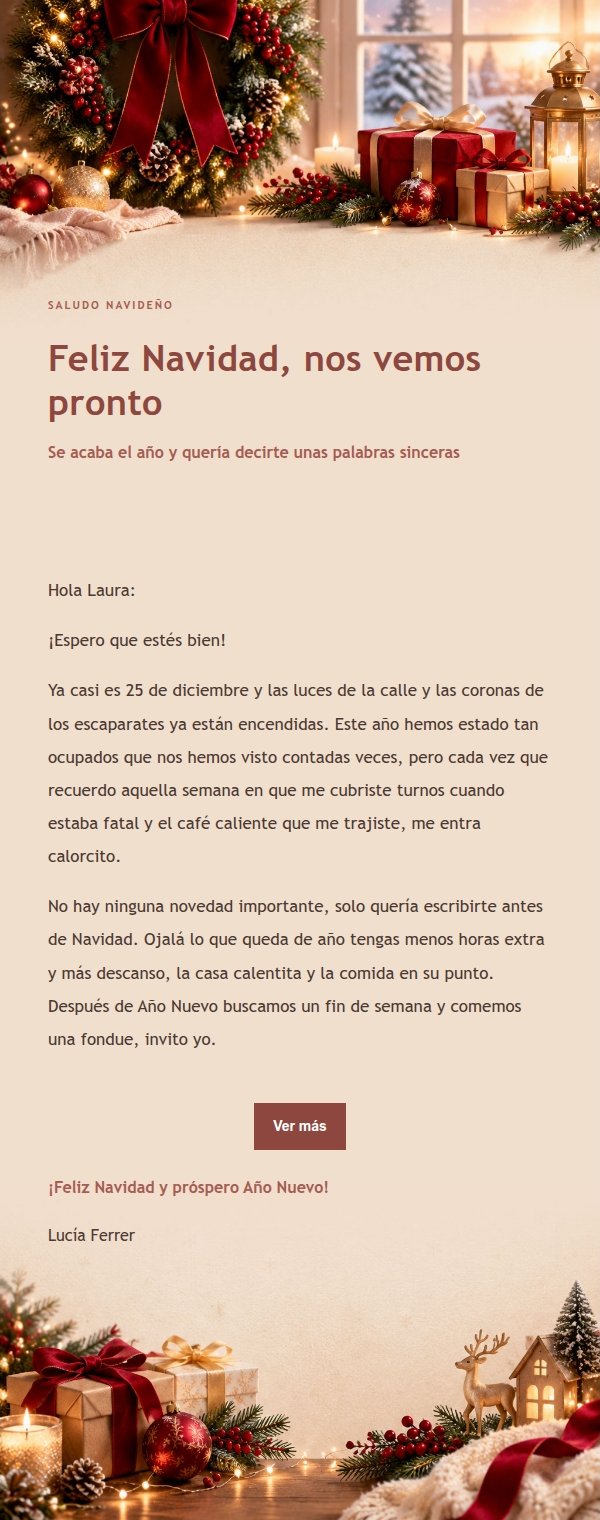 Carta Navideña Editorial