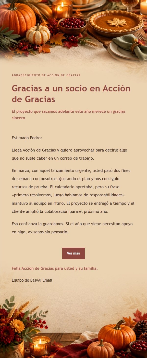 Carta de Acción de Gracias Estilo Editorial 2