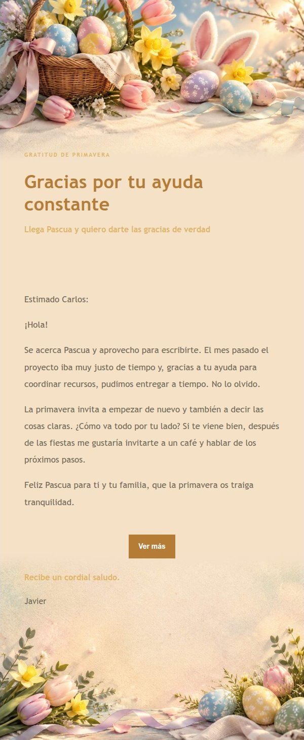 Carta de Pascua Luces Nocturnas 2