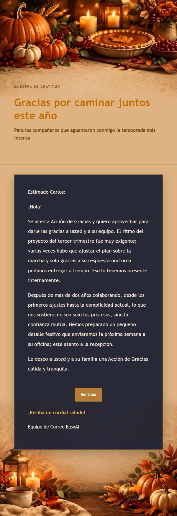 Luces de Noche · Acción de Gracias 2
