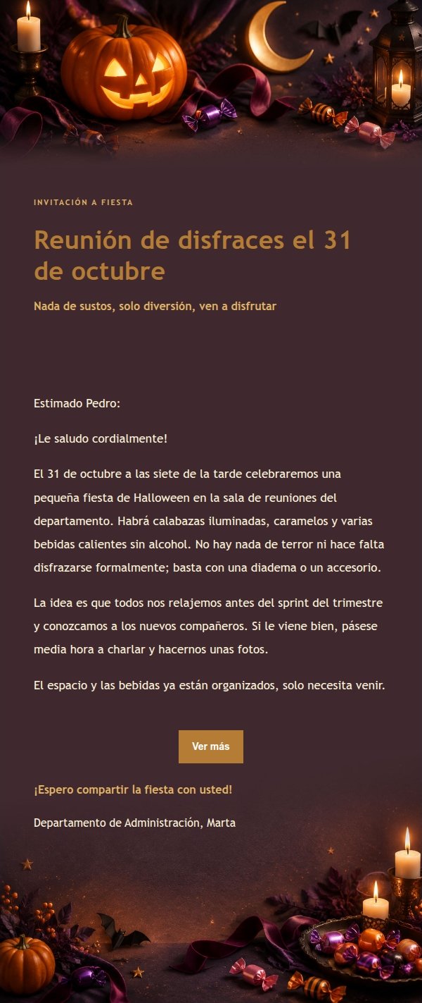Luces de Nochebuena: Felicitación de Halloween 2