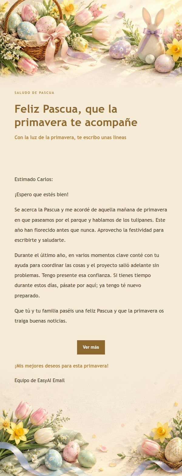 Felicitación de Pascua Dorada