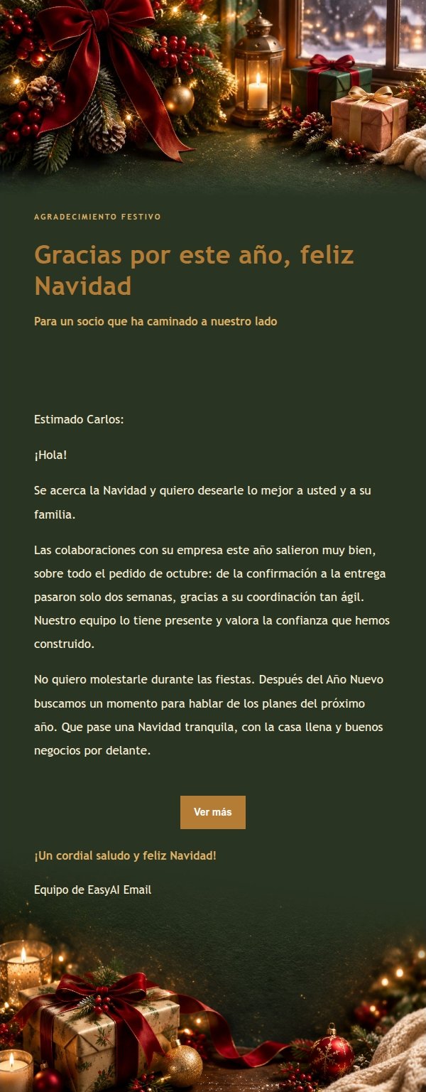 Carta Navideña de Luces Nocturnas 2