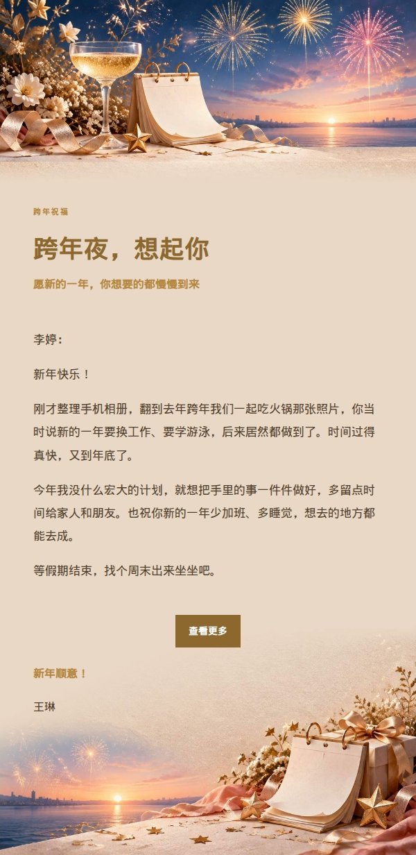 鎏金庆典新年祝福邮件 2
