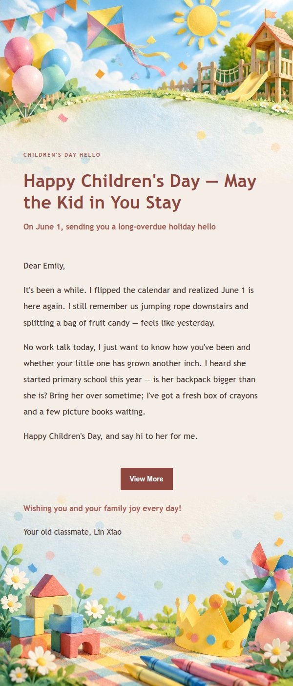 Editorial Children's Day Greeting
