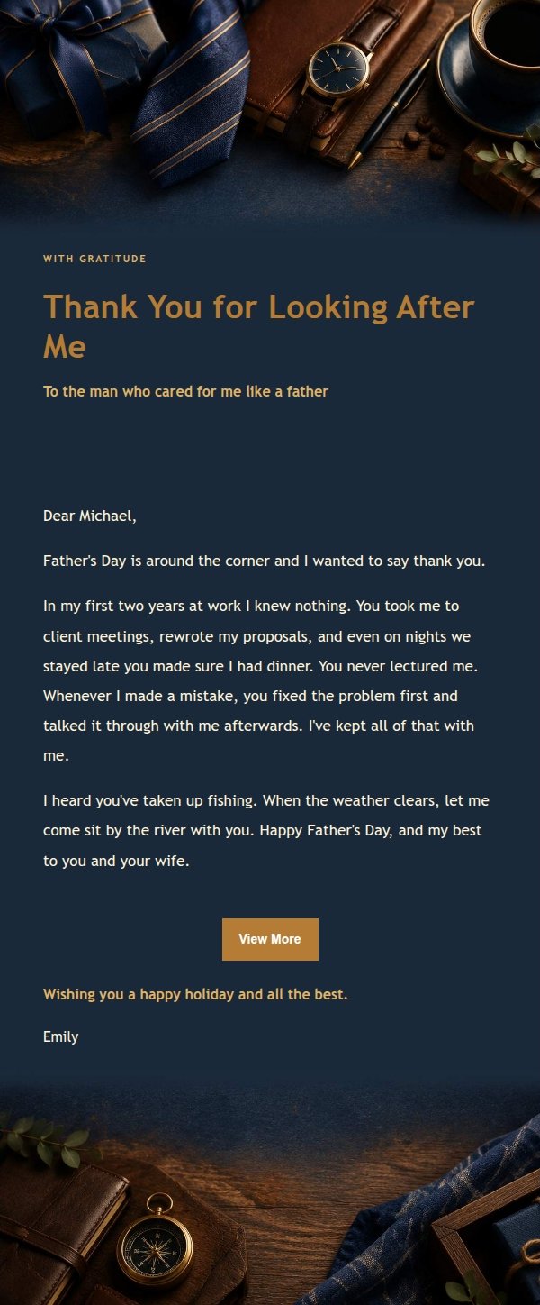 Night Lights Father's Day Letter 2