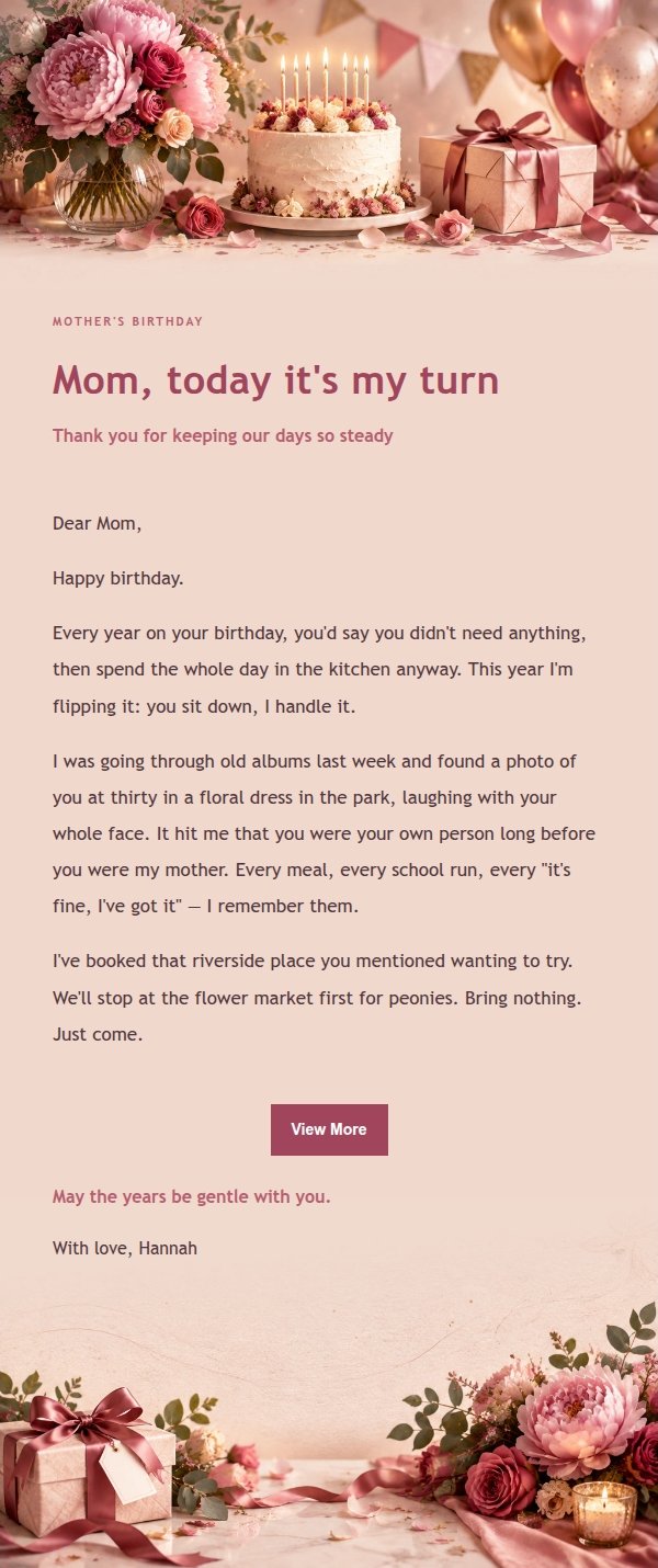 Peony & Rose Birthday Letter 2
