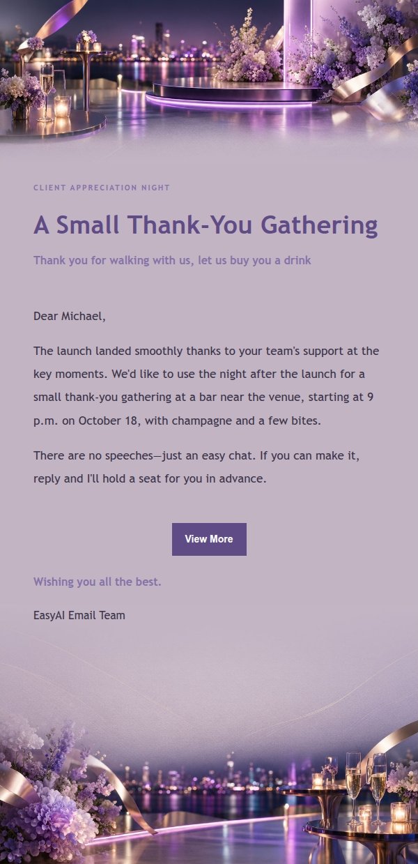 Lilac Ink Launch After Party Invite 2