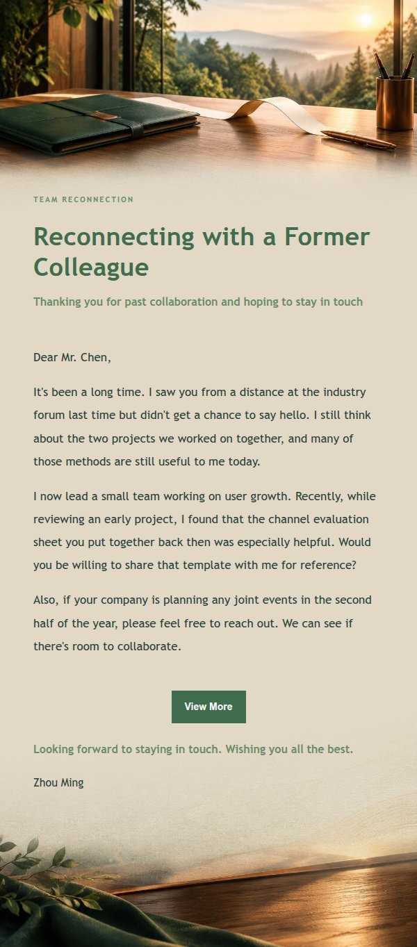 Forest Copper Reconnection Email 2
