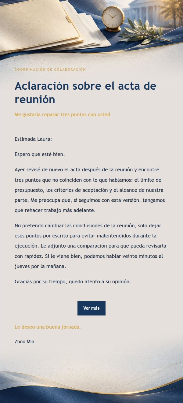 Carta de Reclamación Cortés Azul y Oro 2