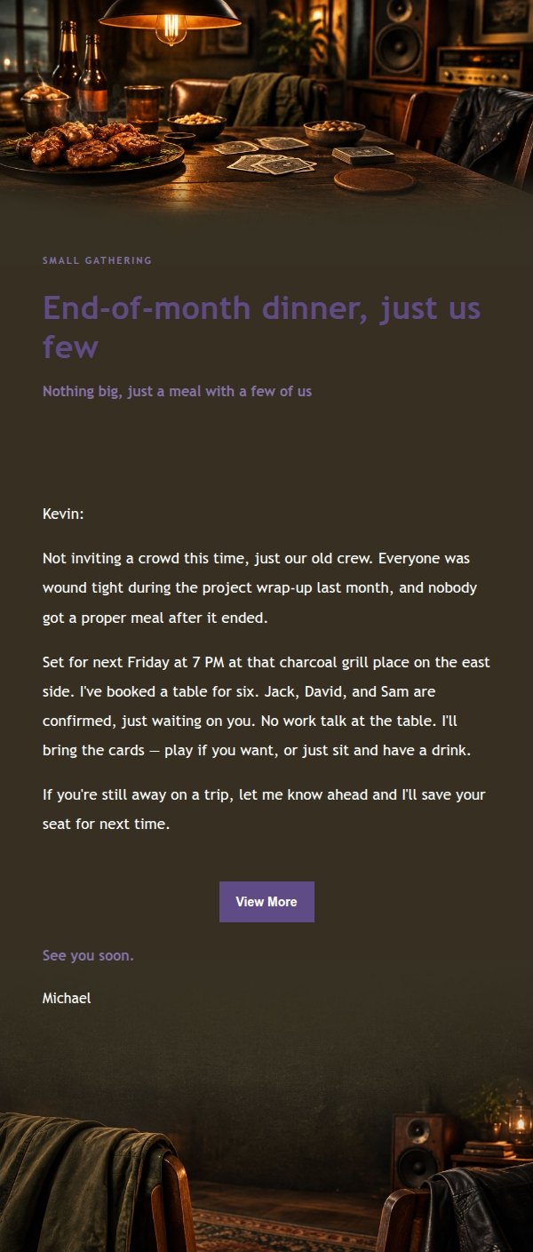 Lilac Ink Brothers' Gathering Invitation 2