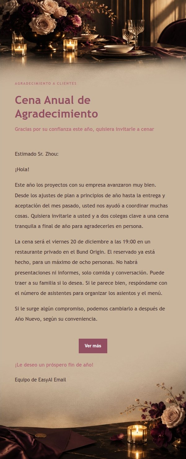 Invitación a Cena Privada de Lujo 2