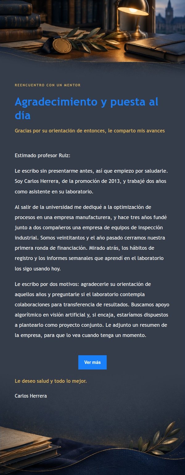 Carta Académica Azul Marino y Oro 2
