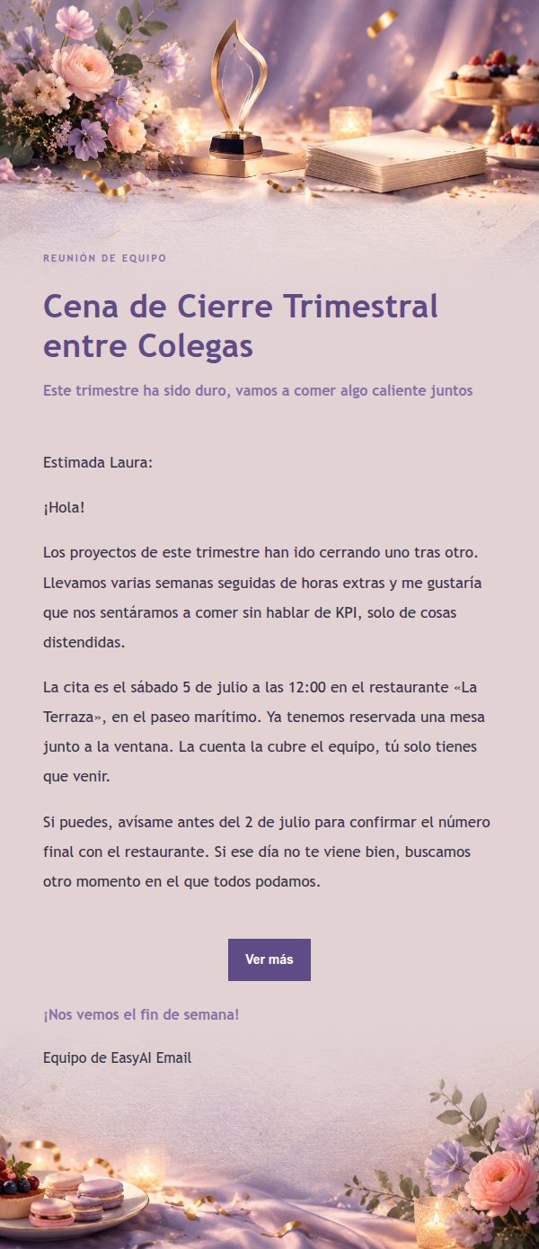 Invitación a Celebración de Proyecto en Lila Tinta 2