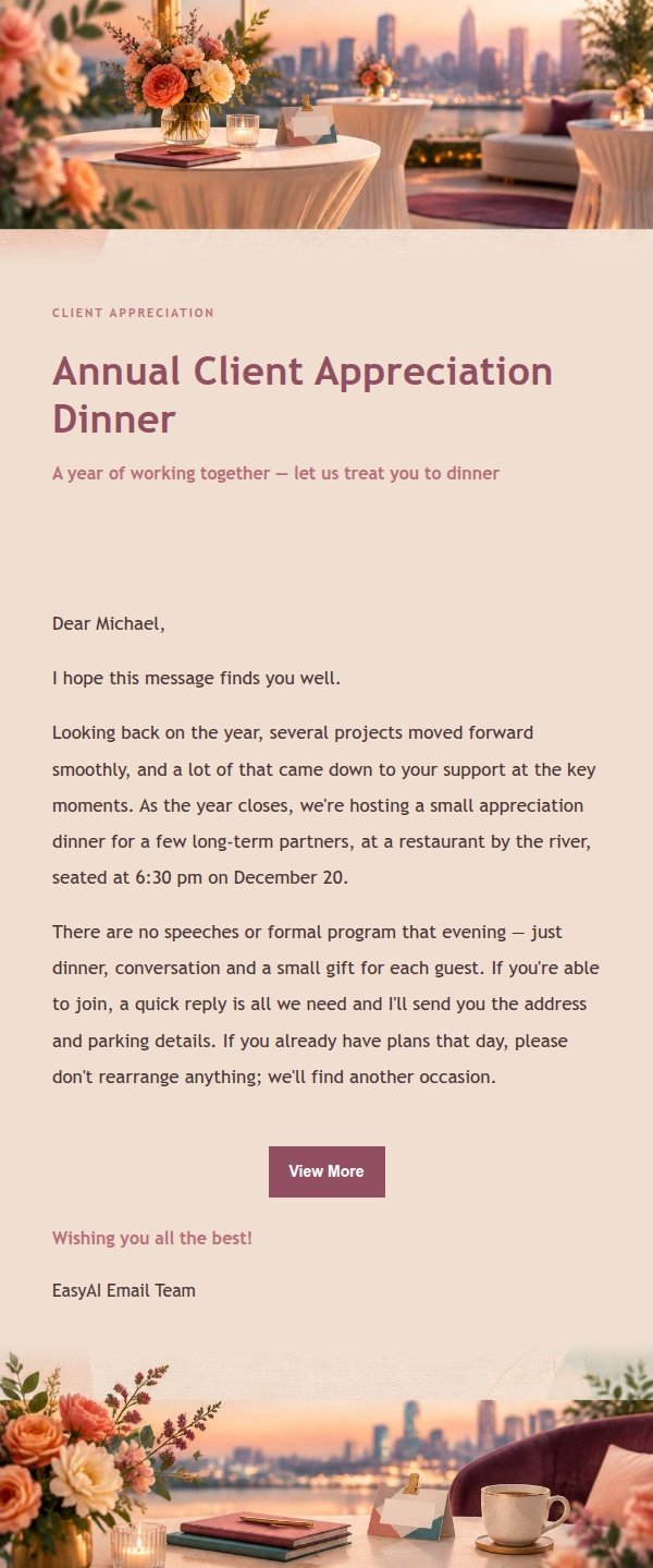 Rose Editorial Industry Networking Invitation 2