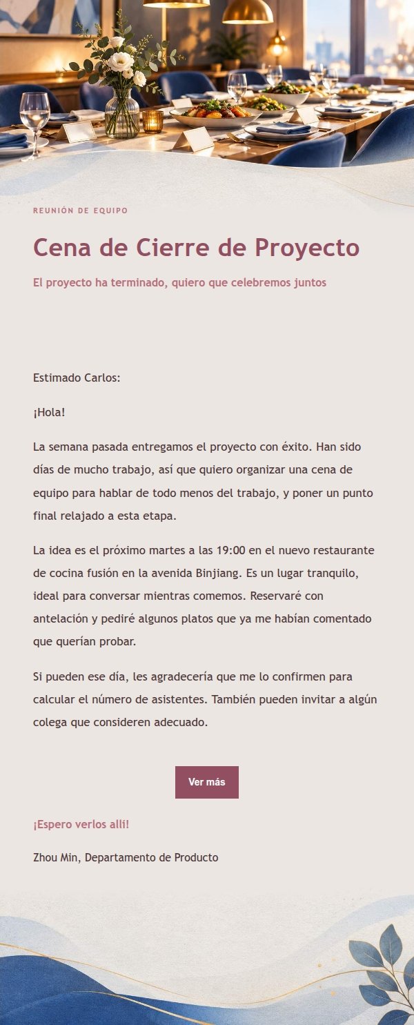 Invitación a Cena de Departamento Estilo Editorial Rosa 2
