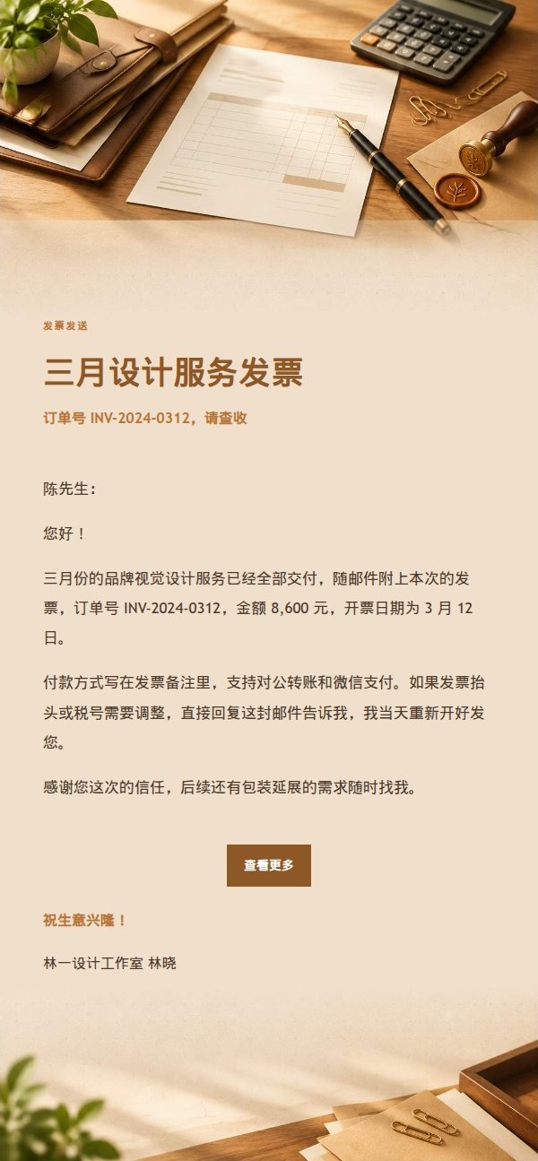 琥珀工作台发票发送邮件