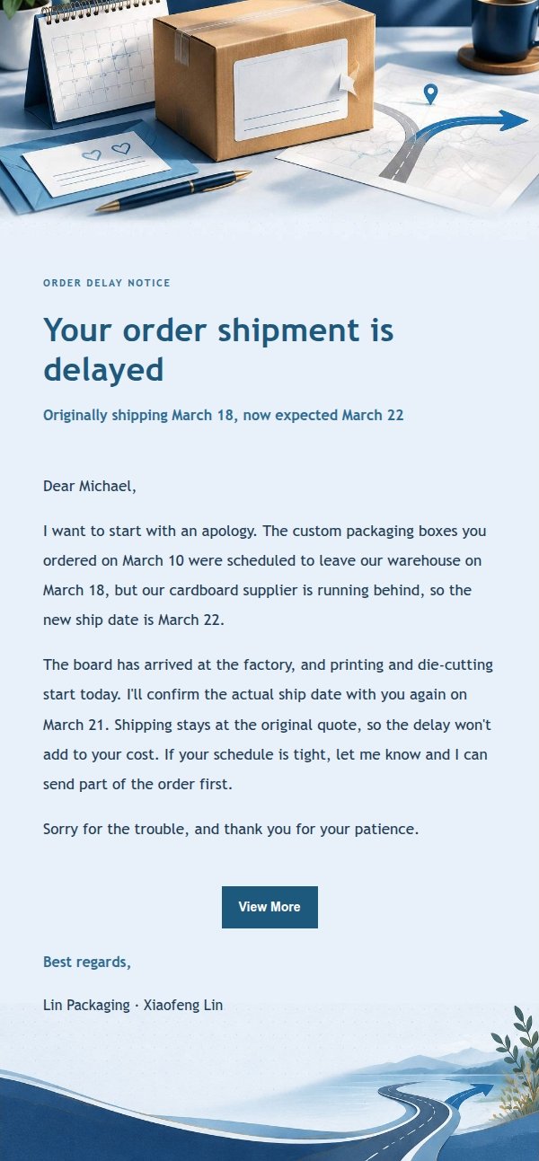 Navy Ledger Order Delay & Change Notice