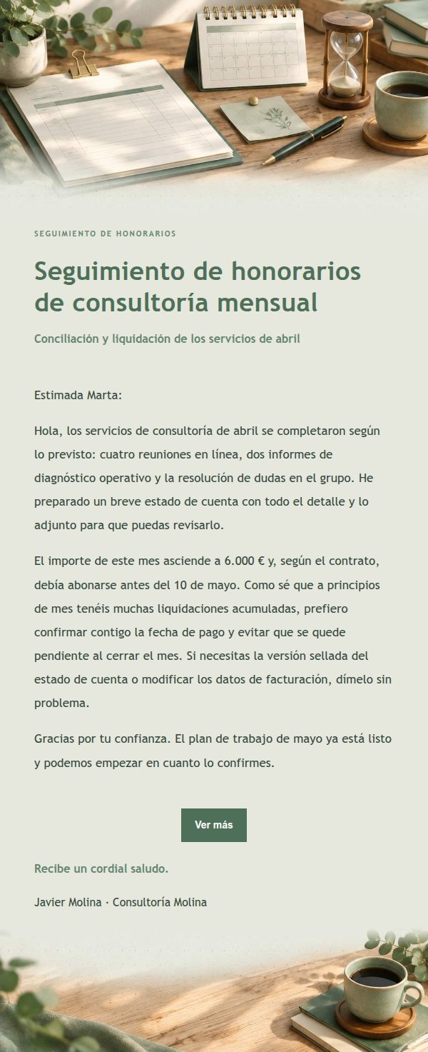 Recordatorio de Pago Estilo Estudio Salvia 2