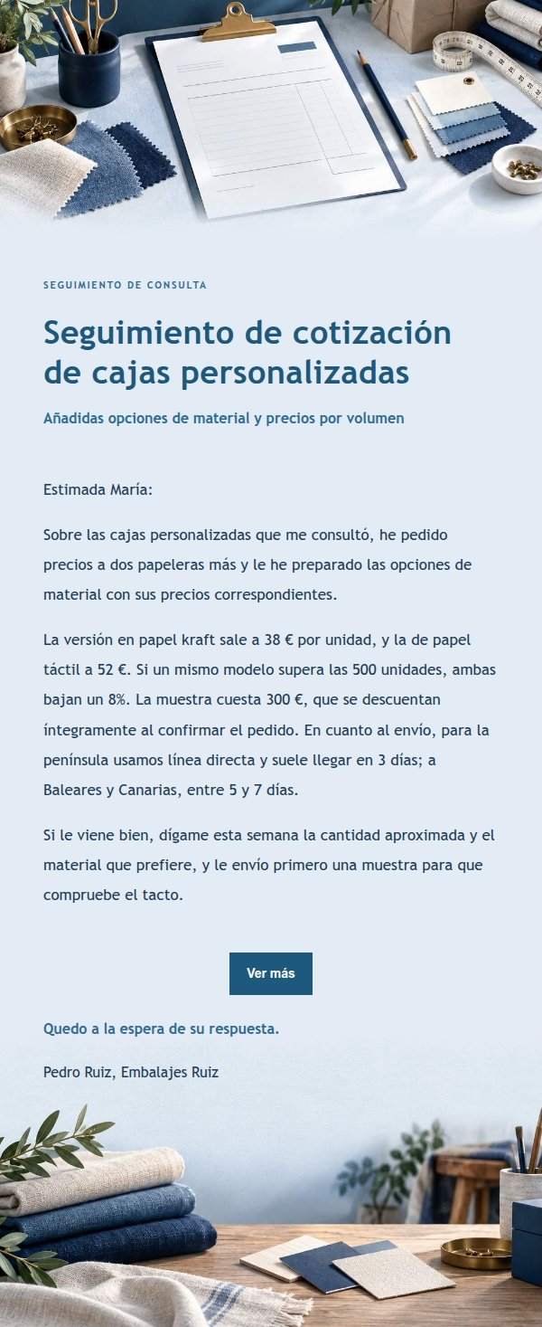 Respuesta de Cotización Estilo Libro Contable Azul 2