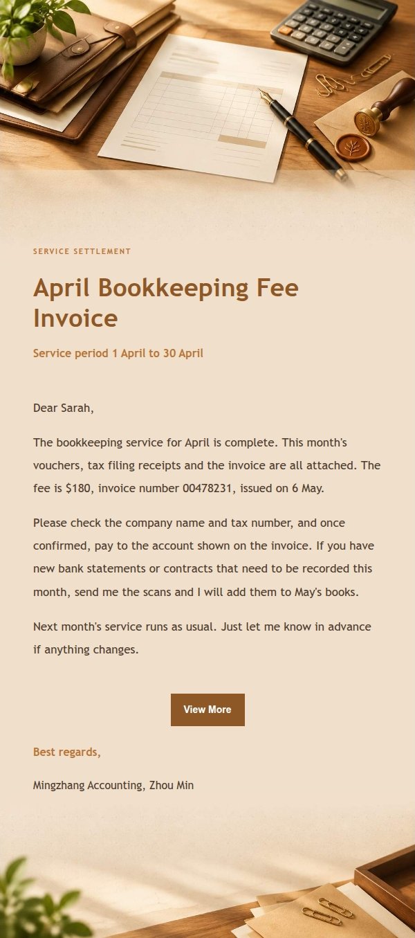 Amber Workbench Invoice Email 2