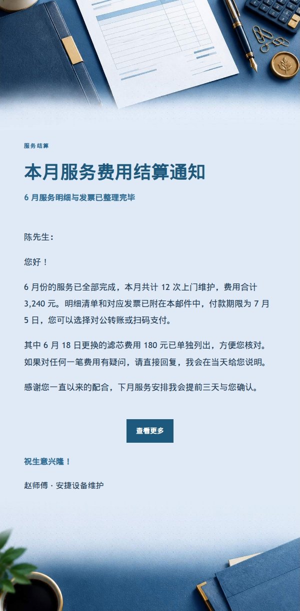 深蓝账本发票发送邮件 2