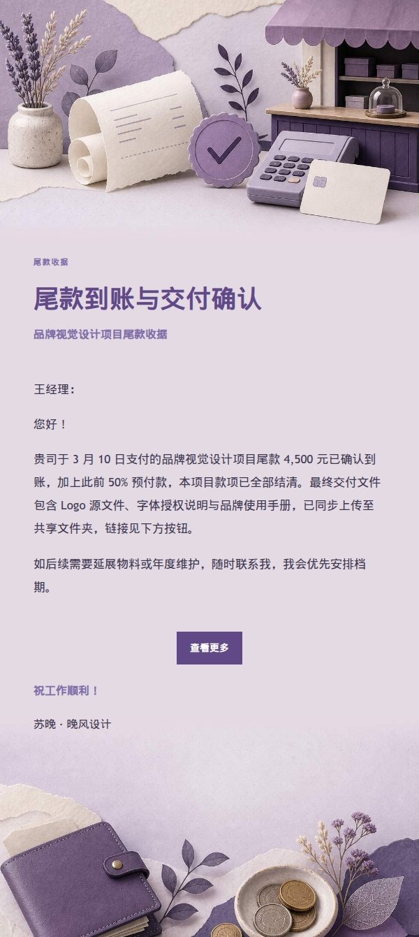 丁香纸品付款收据邮件 2
